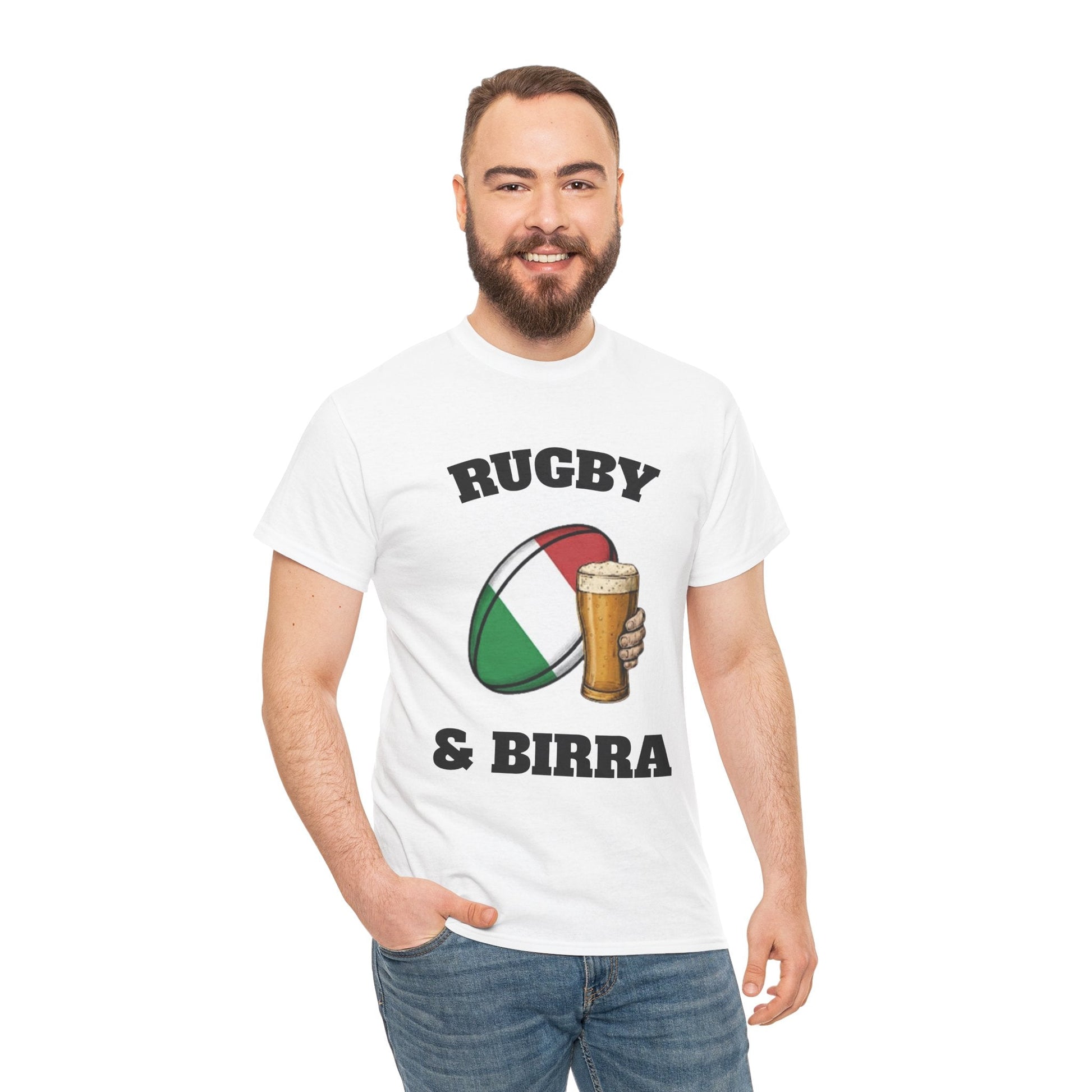 Rugby & Beer – Italian Rugby Fan T-Shirt - Rugby & Beer