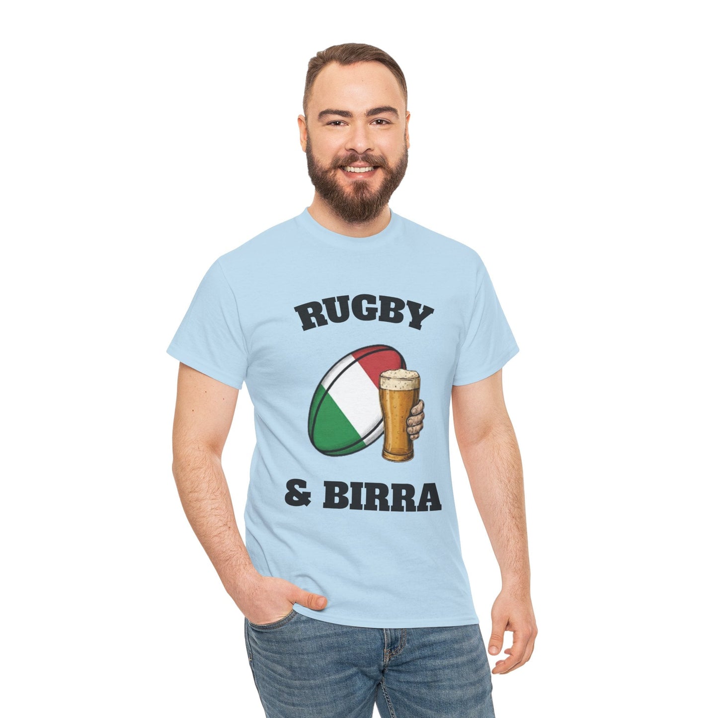 Rugby & Beer – Italian Rugby Fan T-Shirt - Rugby & Beer