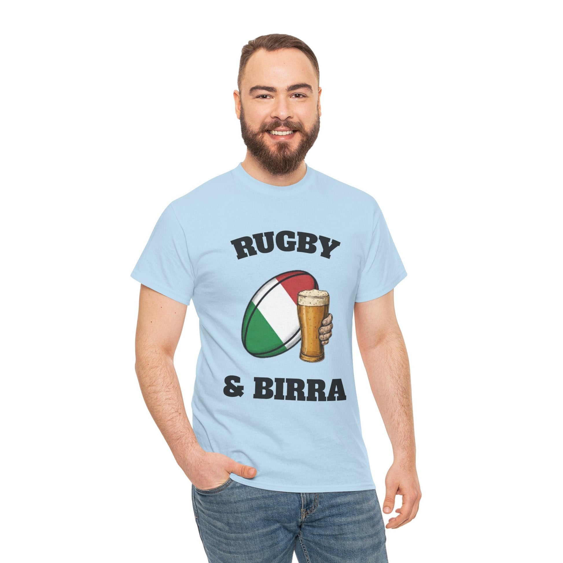 Rugby & Beer – Italian Rugby Fan T-Shirt - Rugby & Beer