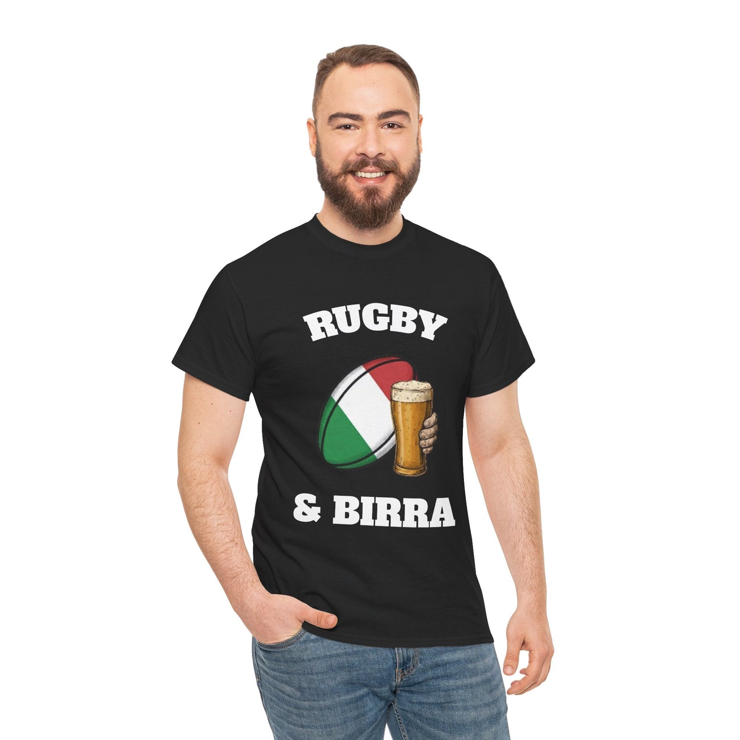 Rugby & Beer – Italian Rugby Fan T-Shirt - Rugby & Beer
