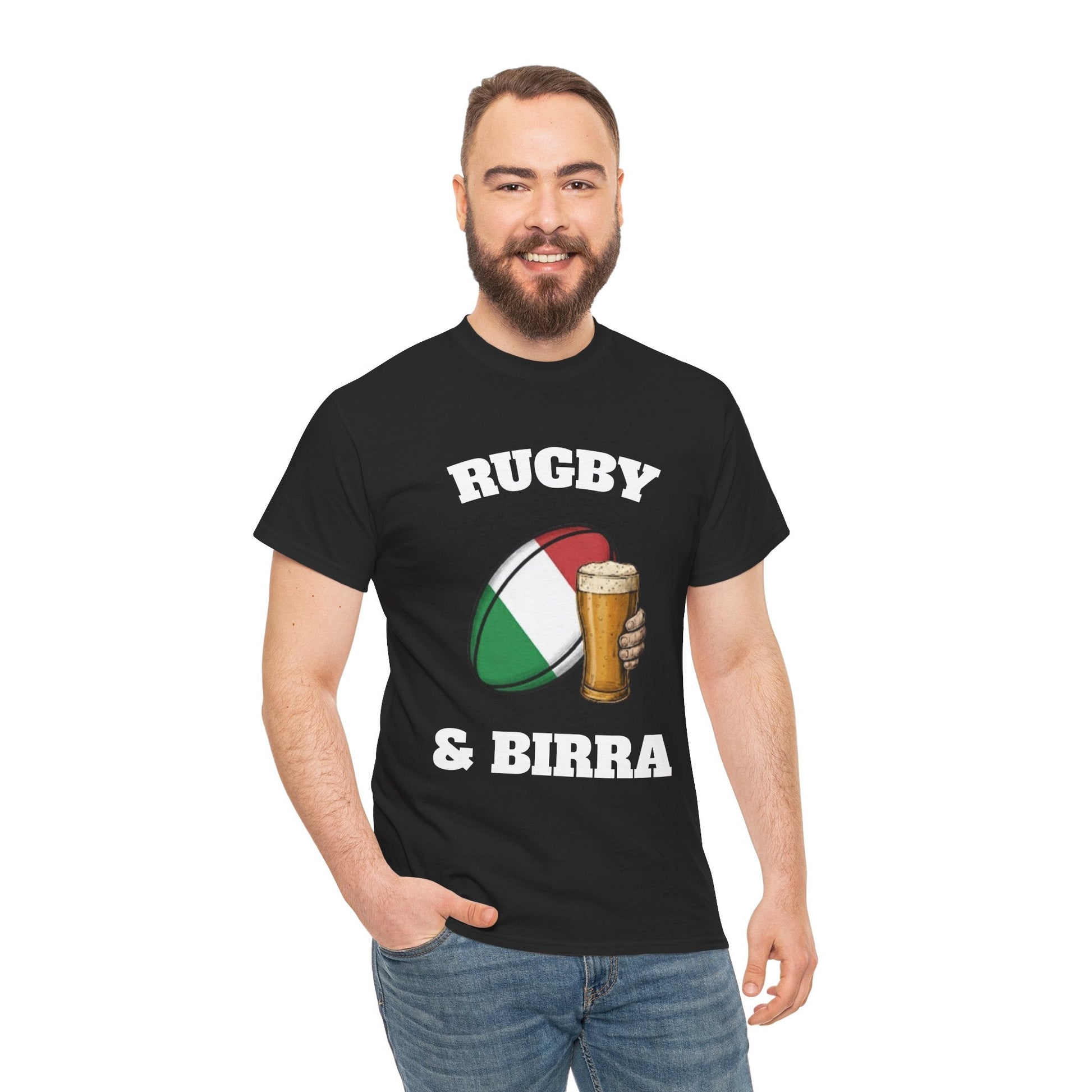 Rugby & Beer – Italian Rugby Fan T-Shirt - Rugby & Beer