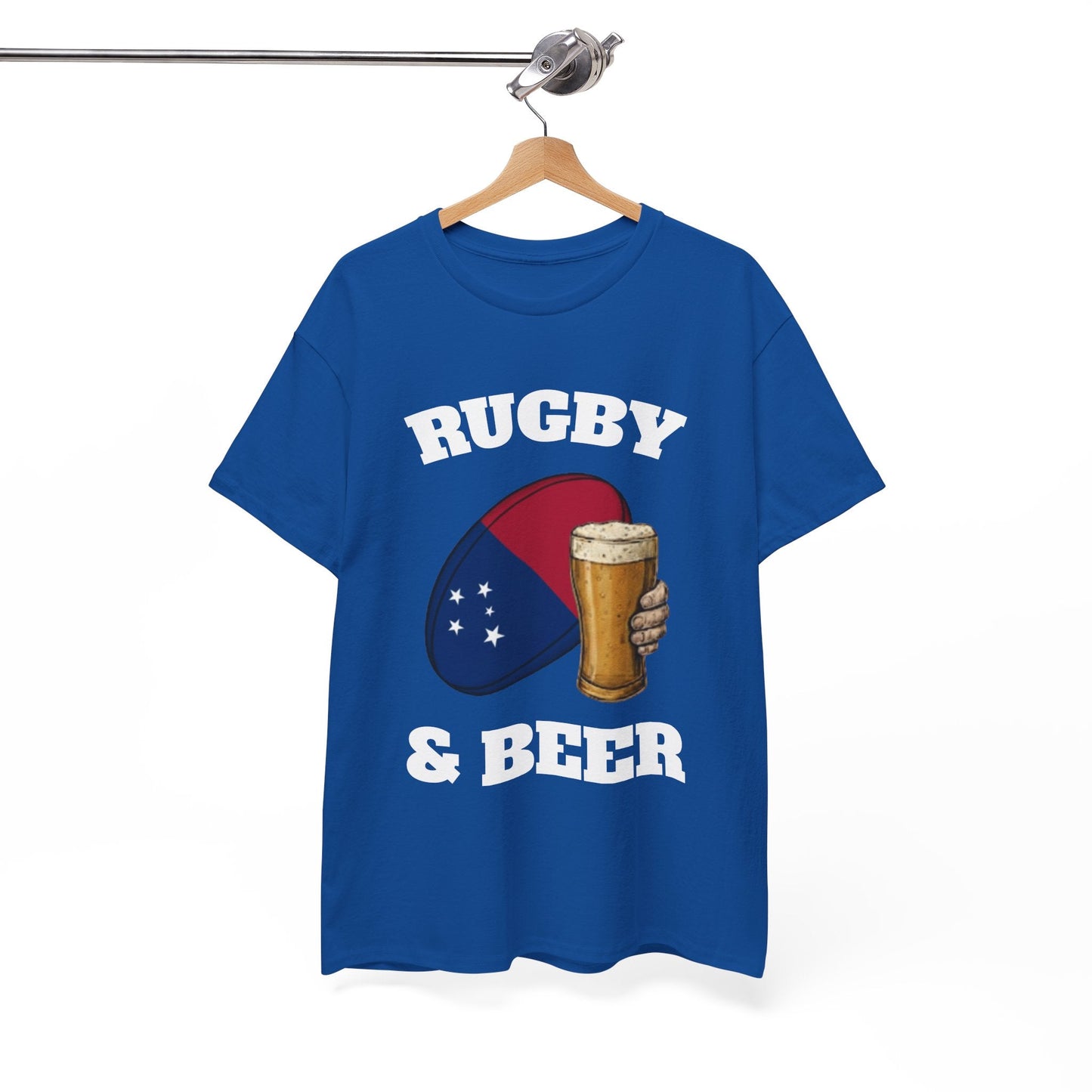 Rugby & Beer Samoa T-Shirt – Manu Samoa Rugby Fans Tee - Rugby & Beer