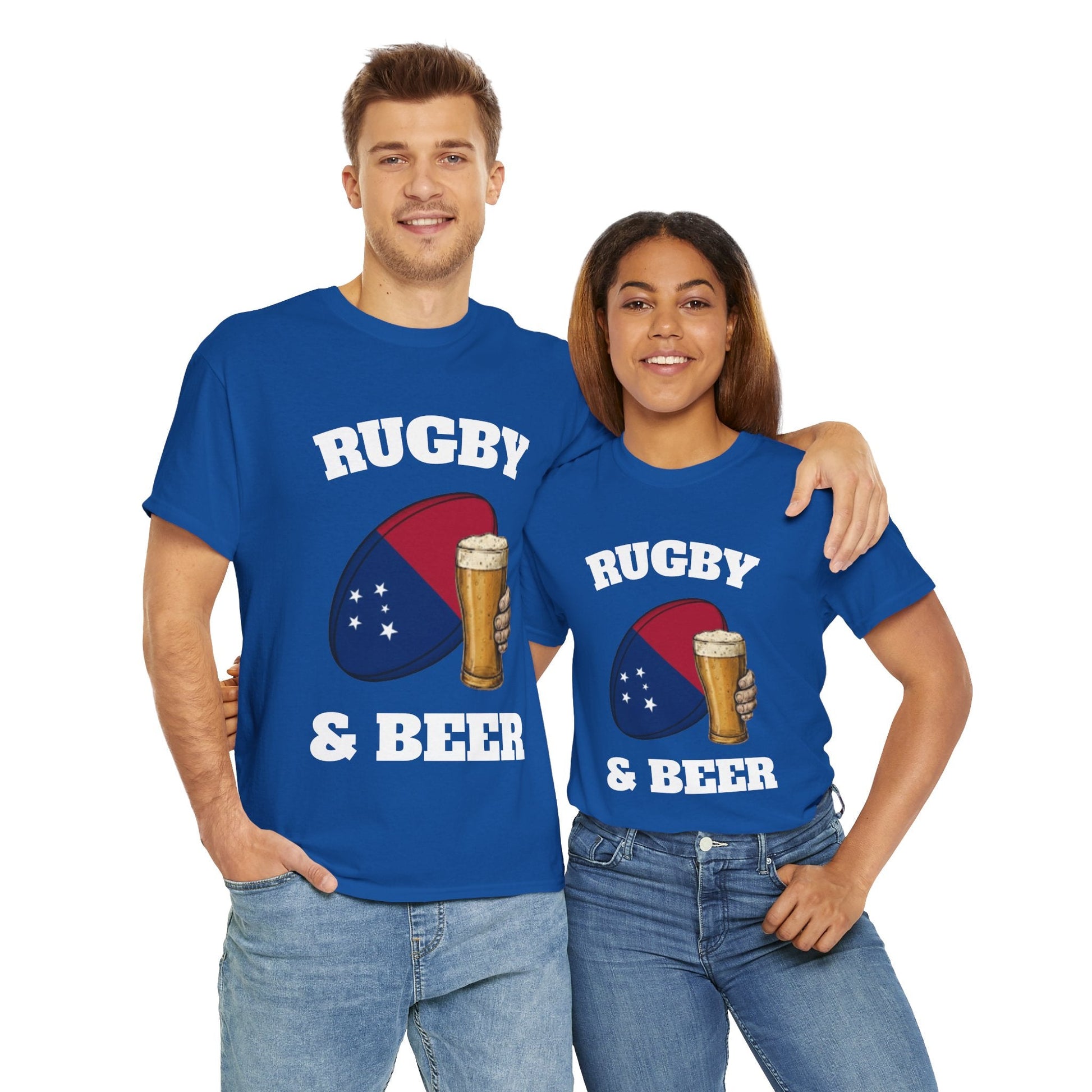 Rugby & Beer Samoa T-Shirt – Manu Samoa Rugby Fans Tee - Rugby & Beer