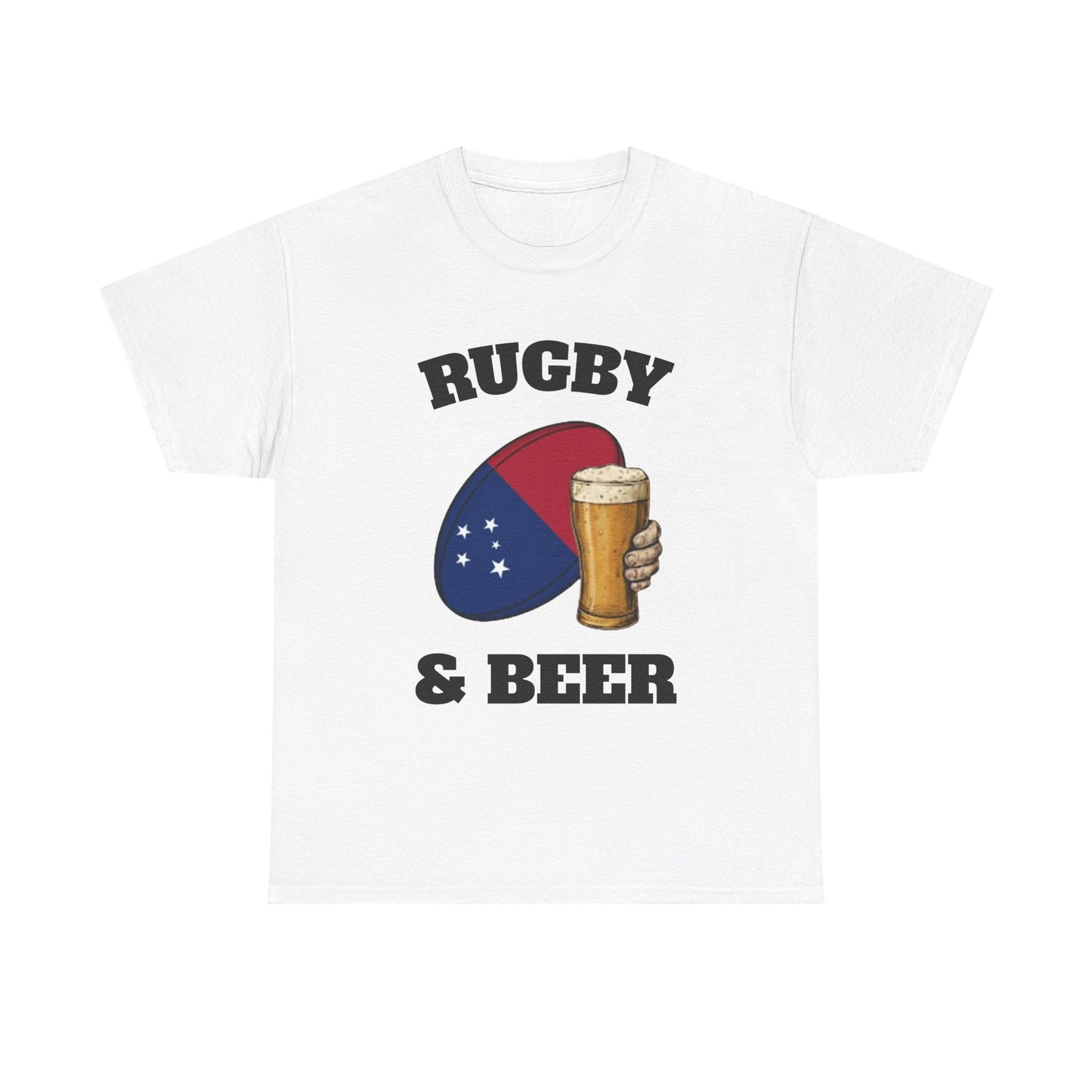 Rugby & Beer Samoa T-Shirt – Manu Samoa Rugby Fans Tee - Rugby & Beer