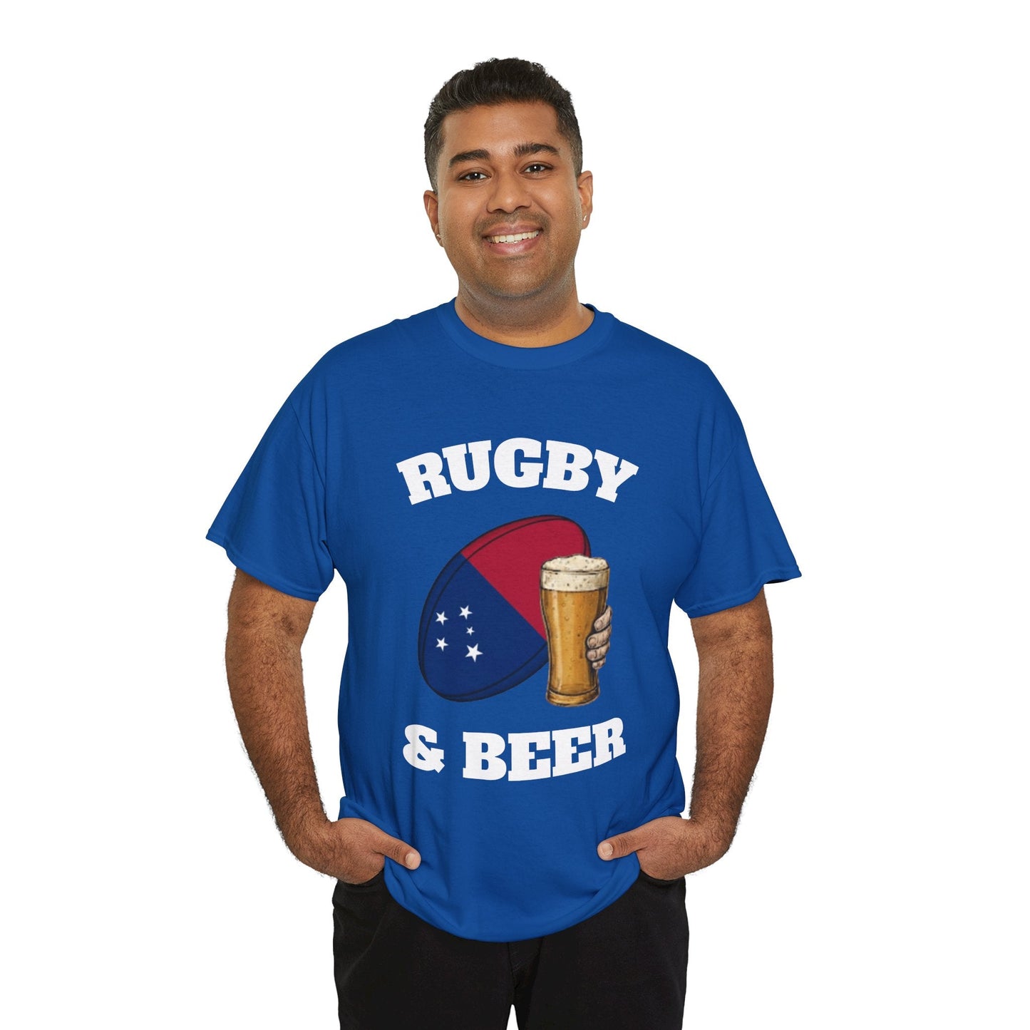 Rugby & Beer Samoa T-Shirt – Manu Samoa Rugby Fans Tee - Rugby & Beer