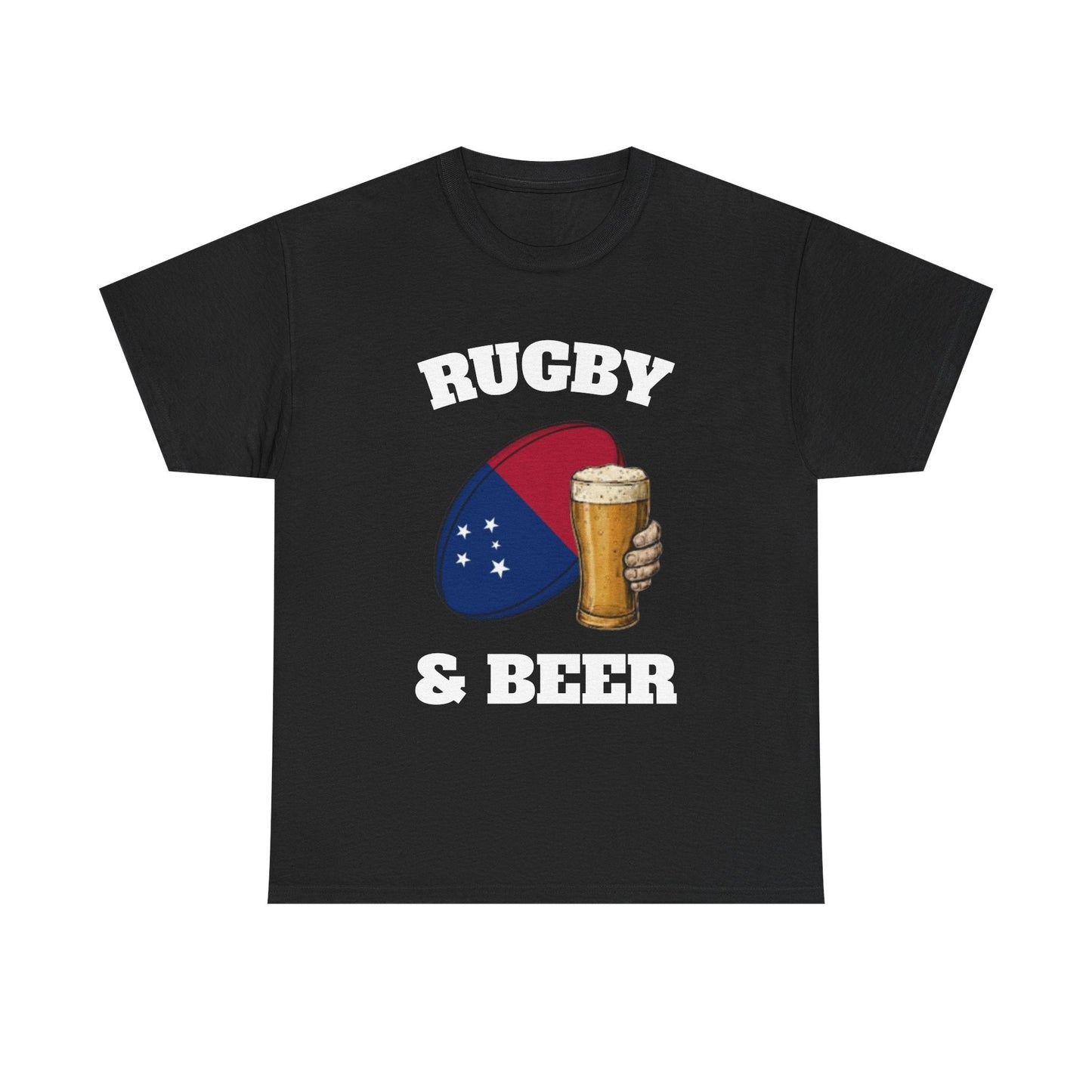 Rugby & Beer Samoa T-Shirt – Manu Samoa Rugby Fans Tee - Rugby & Beer