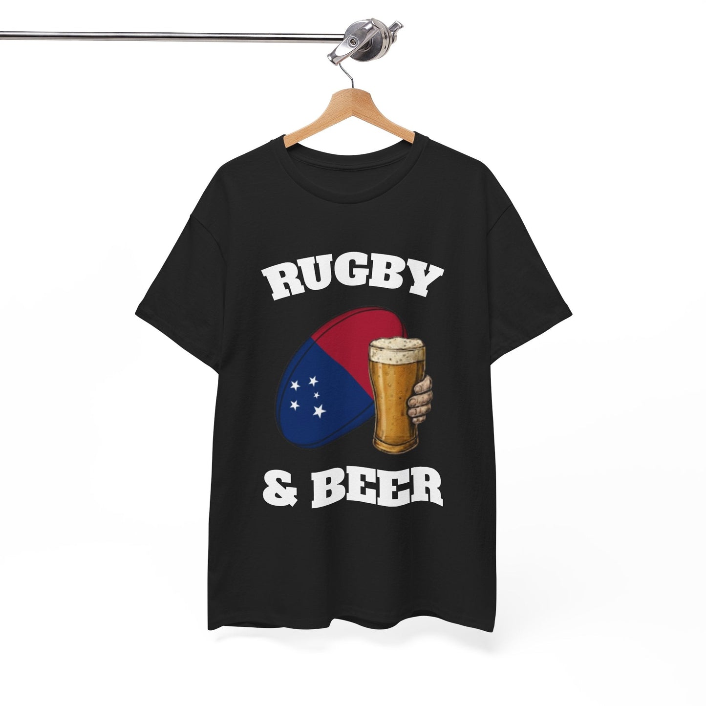 Rugby & Beer Samoa T-Shirt – Manu Samoa Rugby Fans Tee - Rugby & Beer