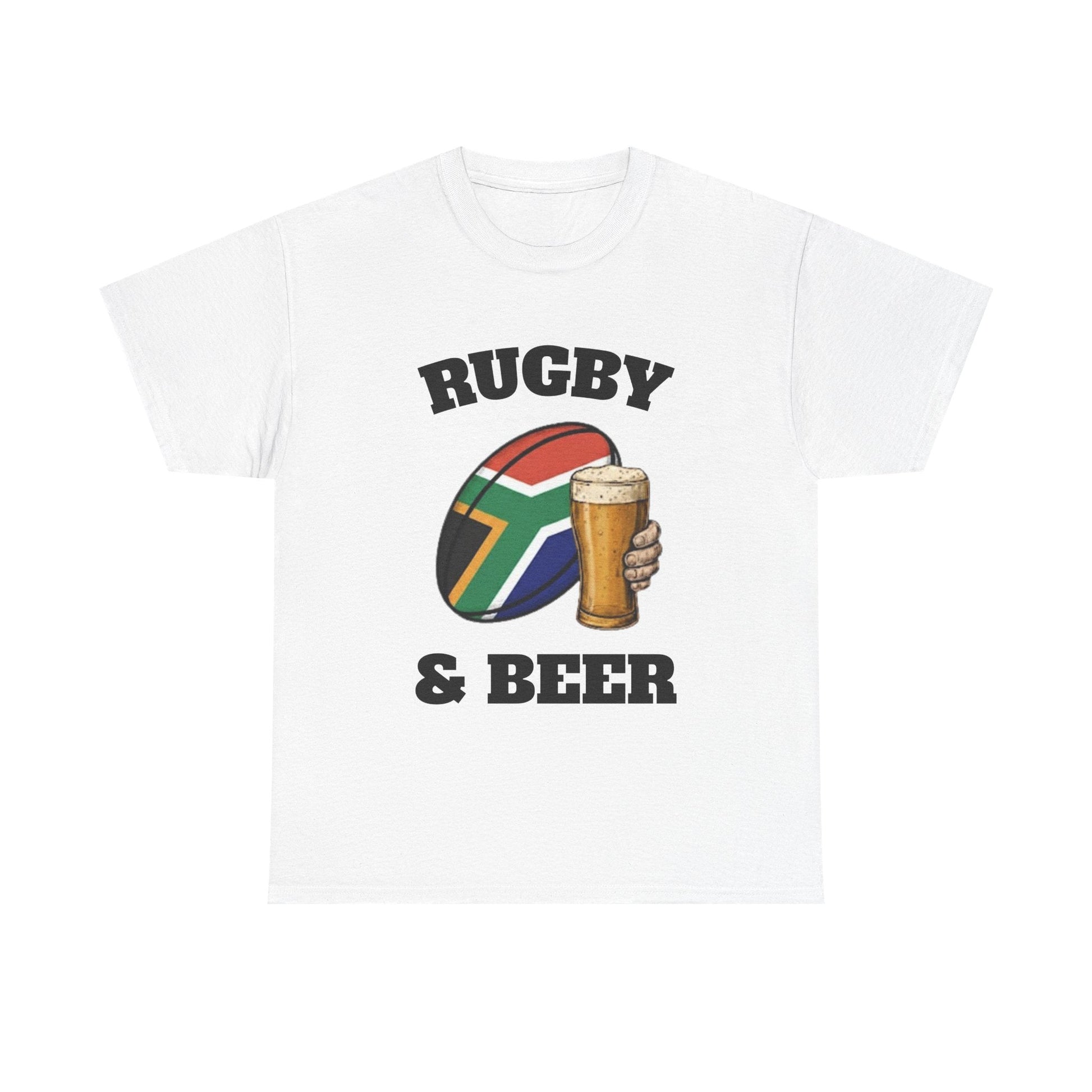 Rugby & Beer South Africa T-Shirt – Springboks Rugby Fan Tee - Rugby & Beer