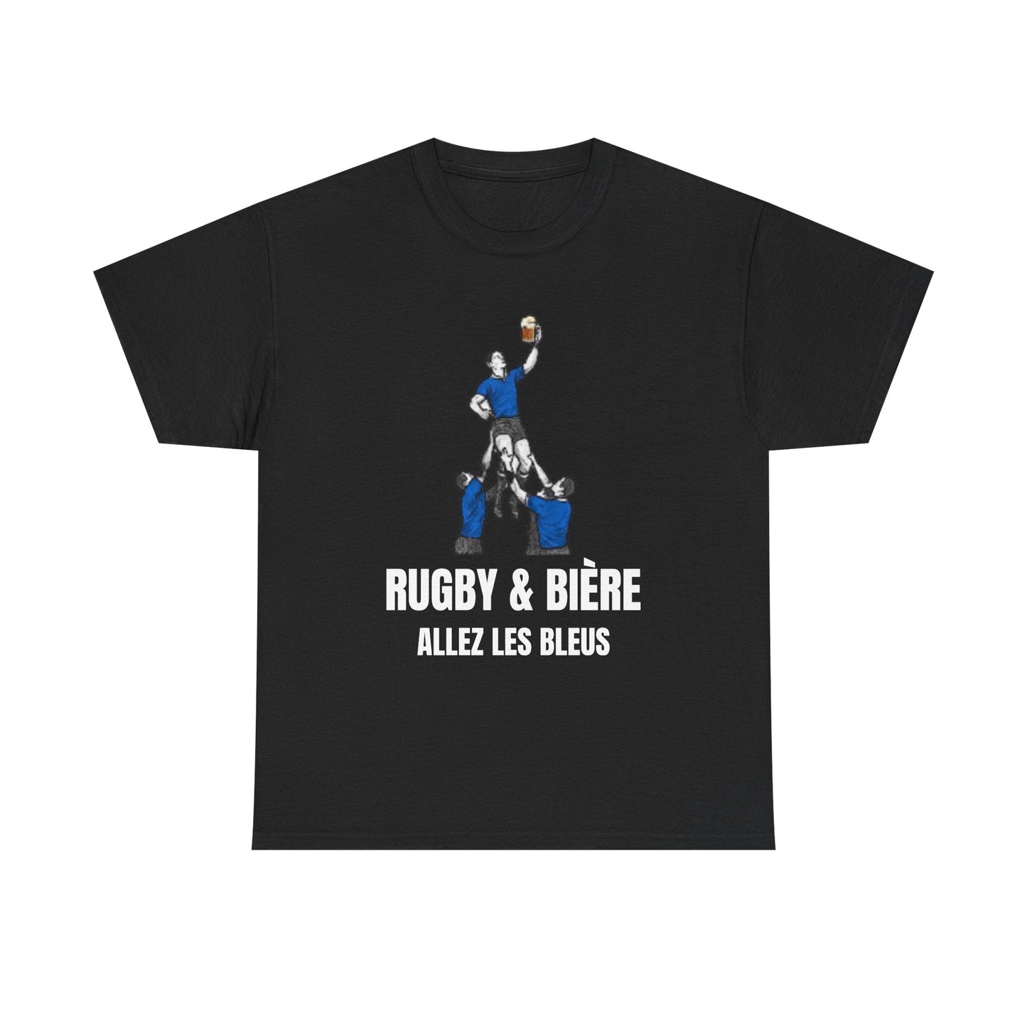 Rugby & Beer T-shirt: Allez Les Bleus - Perfect gift for rugby fans - Rugby & Beer