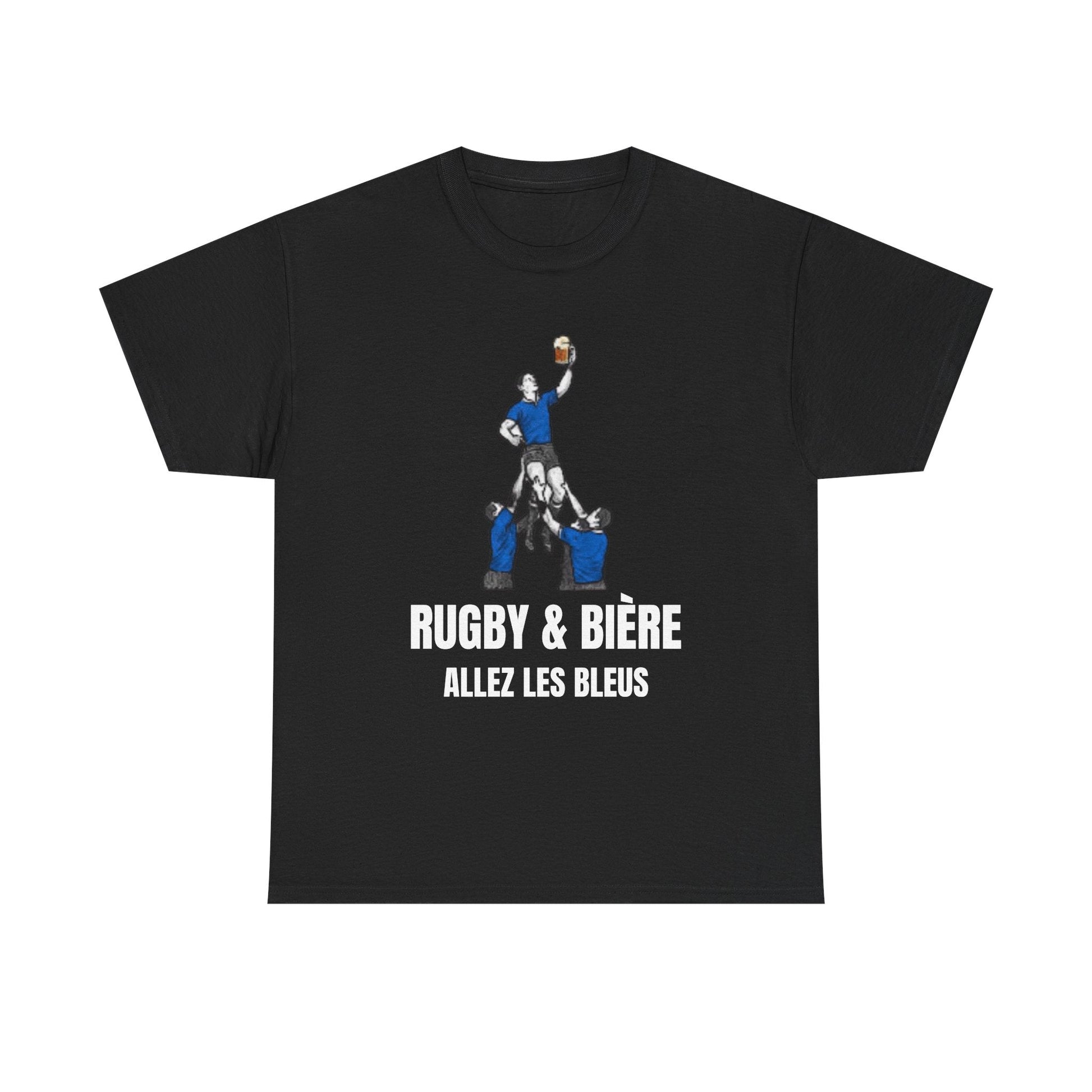 Rugby & Beer T-shirt: Allez Les Bleus - Perfect gift for rugby fans - Rugby & Beer