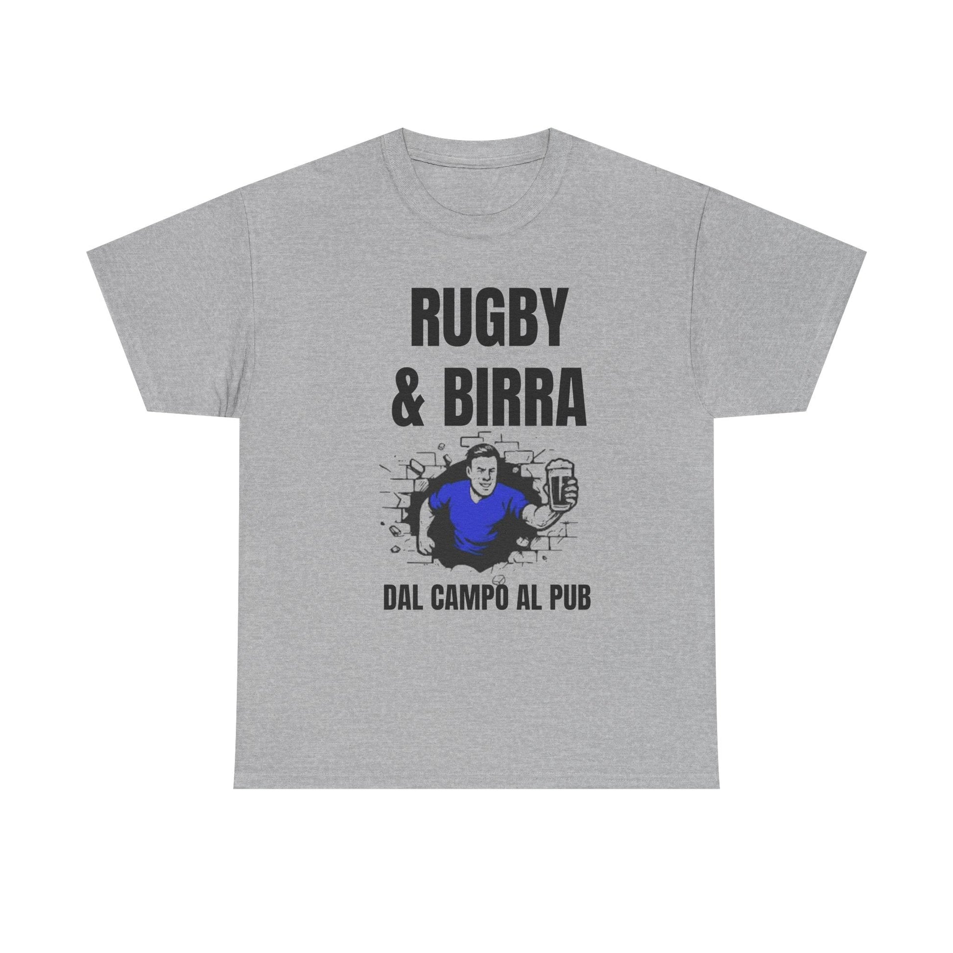 Rugby & Beer T-Shirt – From the Pitch to the Pub | Italian Rugby Fans Tee - Rugby & Beer