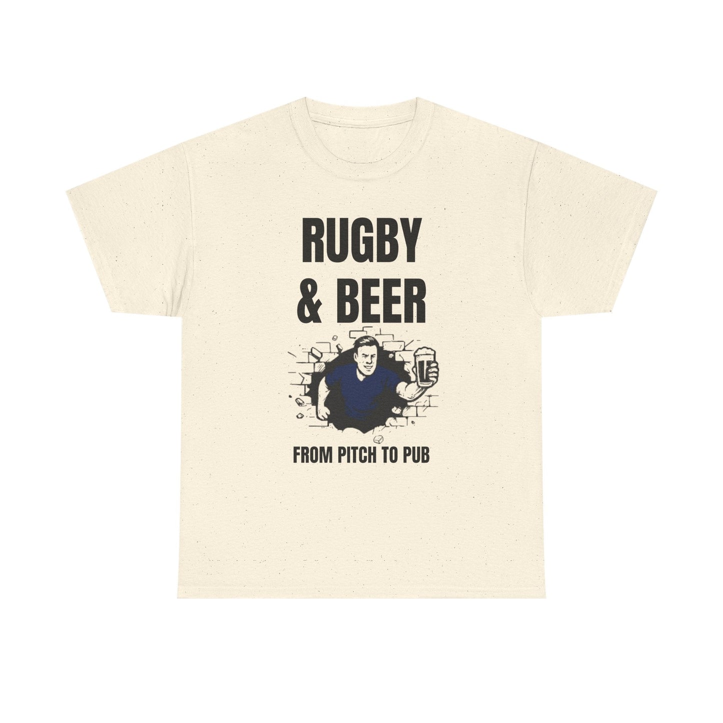Rugby & Beer T-Shirt – From the Pitch to the Pub | Scottish Rugby Fans Tee - Rugby & Beer