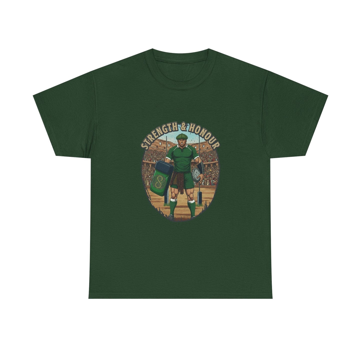Rugby & Beer T-Shirt – Irish Celtic Warrior | Strength & Honour Tee for Ireland Rugby Fans - Rugby & Beer