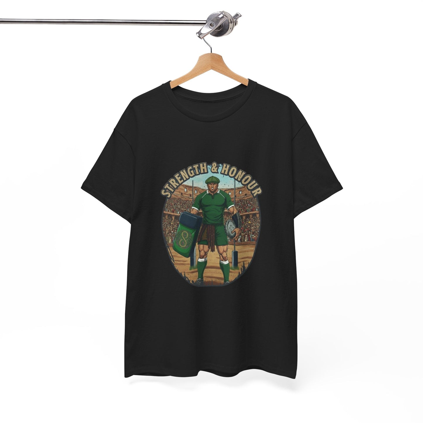 Rugby & Beer T-Shirt – Irish Celtic Warrior | Strength & Honour Tee for Ireland Rugby Fans - Rugby & Beer