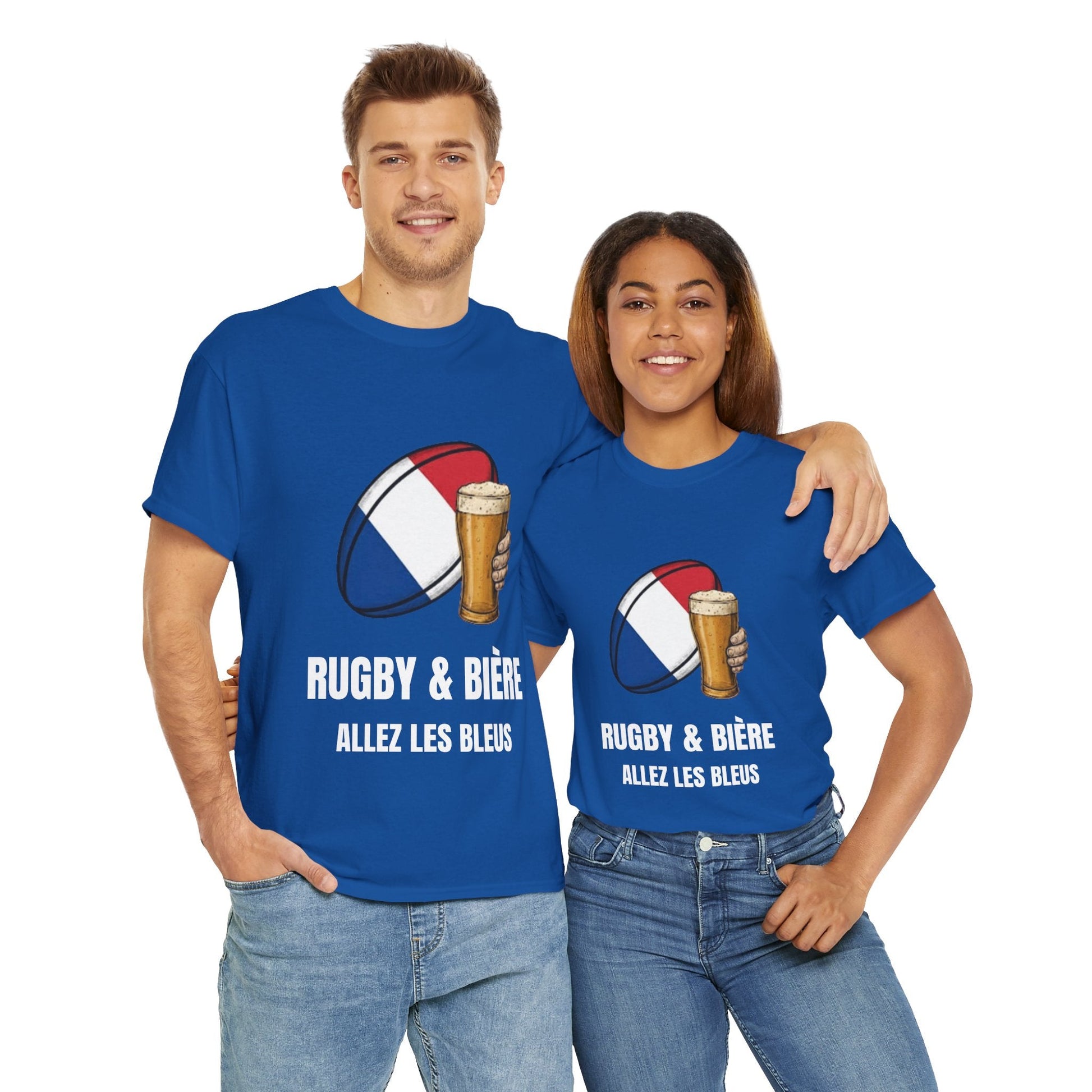 Rugby France & Beer T-shirt - Allez Les Bleus | Matchwear - Rugby & Beer