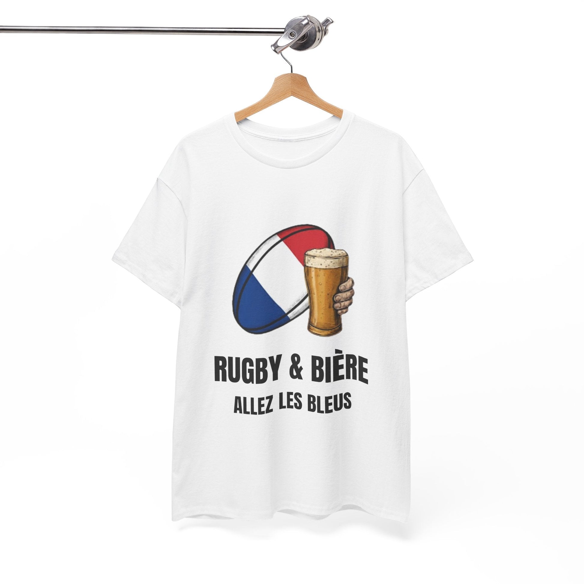 Rugby France & Beer T-shirt - Allez Les Bleus | Matchwear - Rugby & Beer