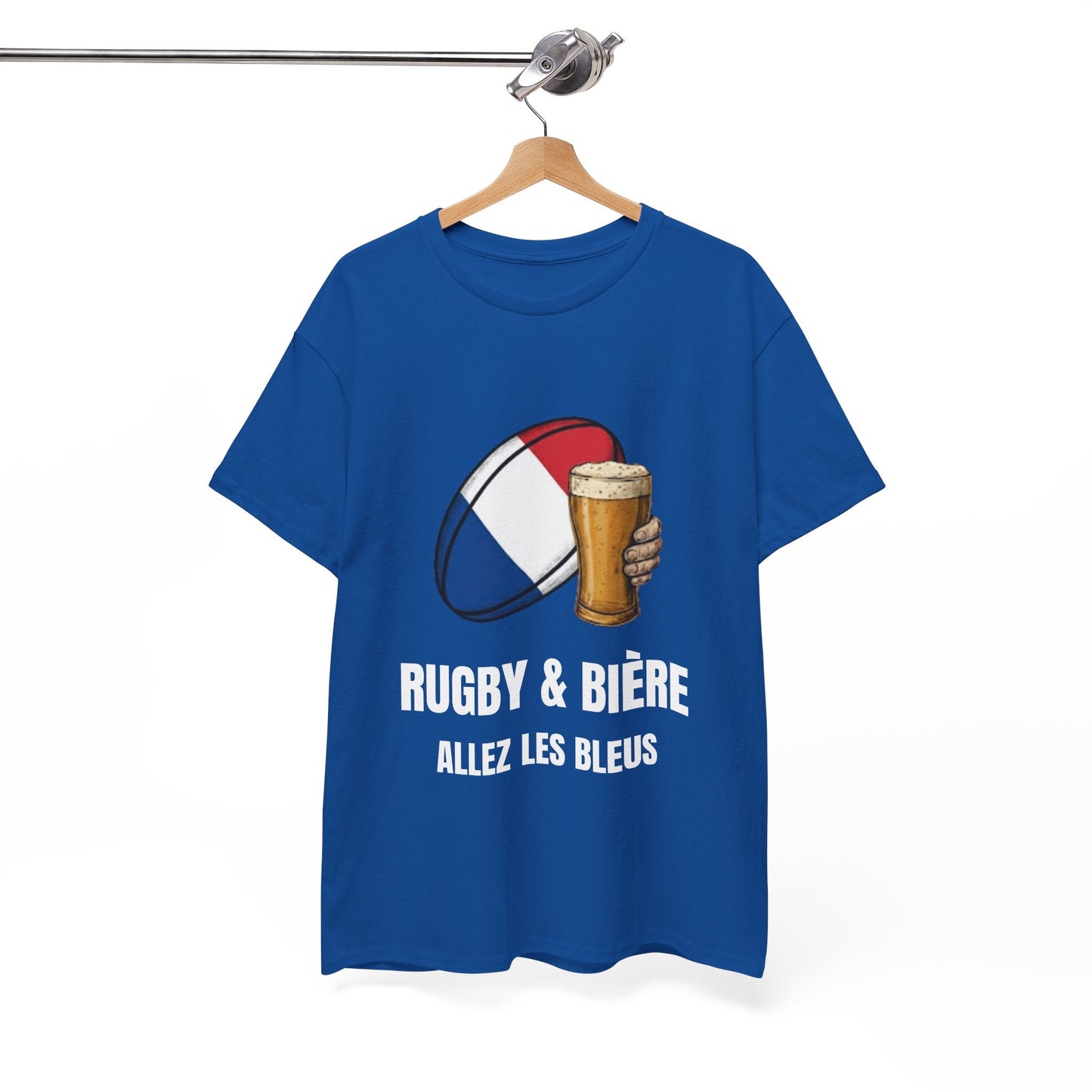 Rugby France & Beer T-shirt - Allez Les Bleus | Matchwear - Rugby & Beer