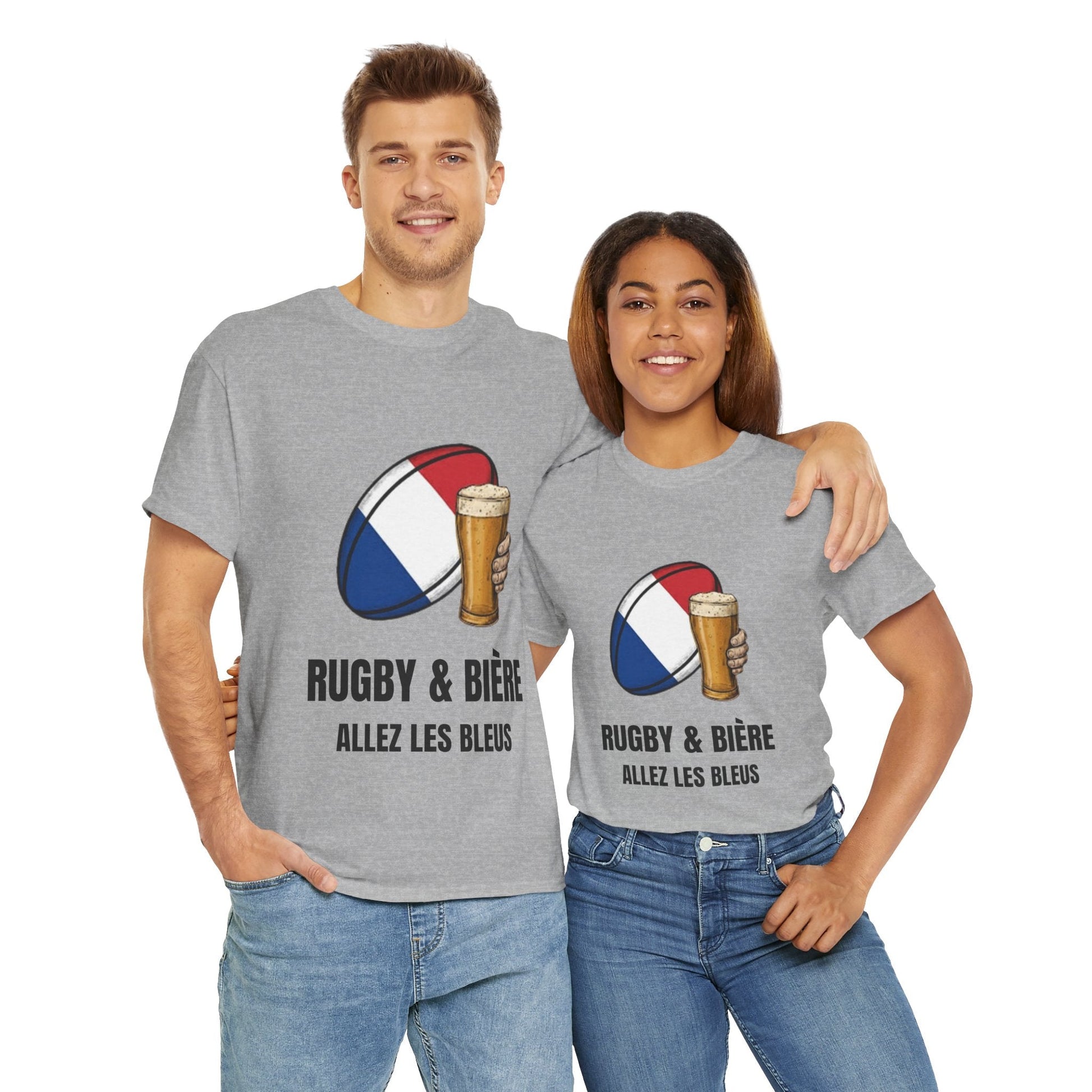 Rugby France & Beer T-shirt - Allez Les Bleus | Matchwear - Rugby & Beer