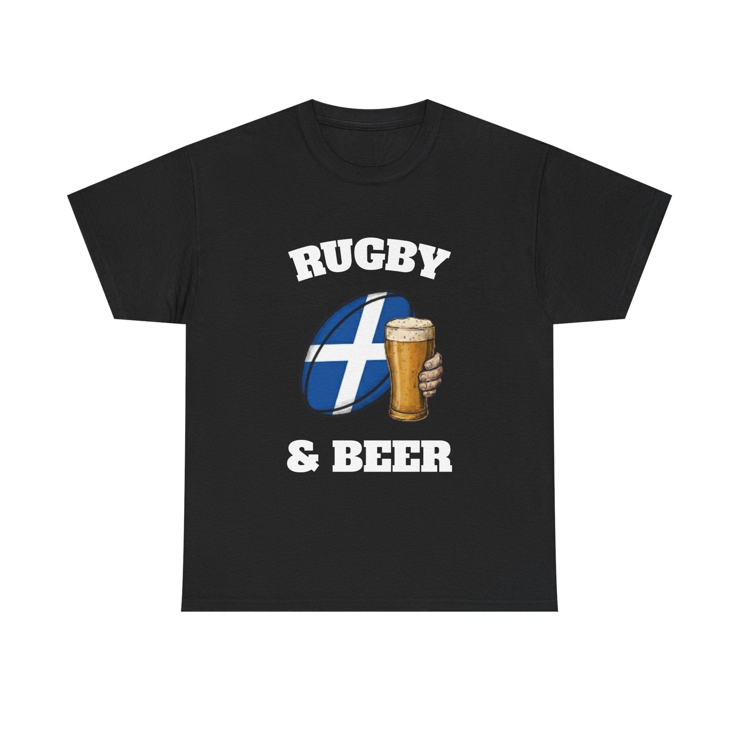 Scotland Rugby & Beer T-Shirt – Perfect for Match Days, Gifts & Lads Trips - Rugby & Beer