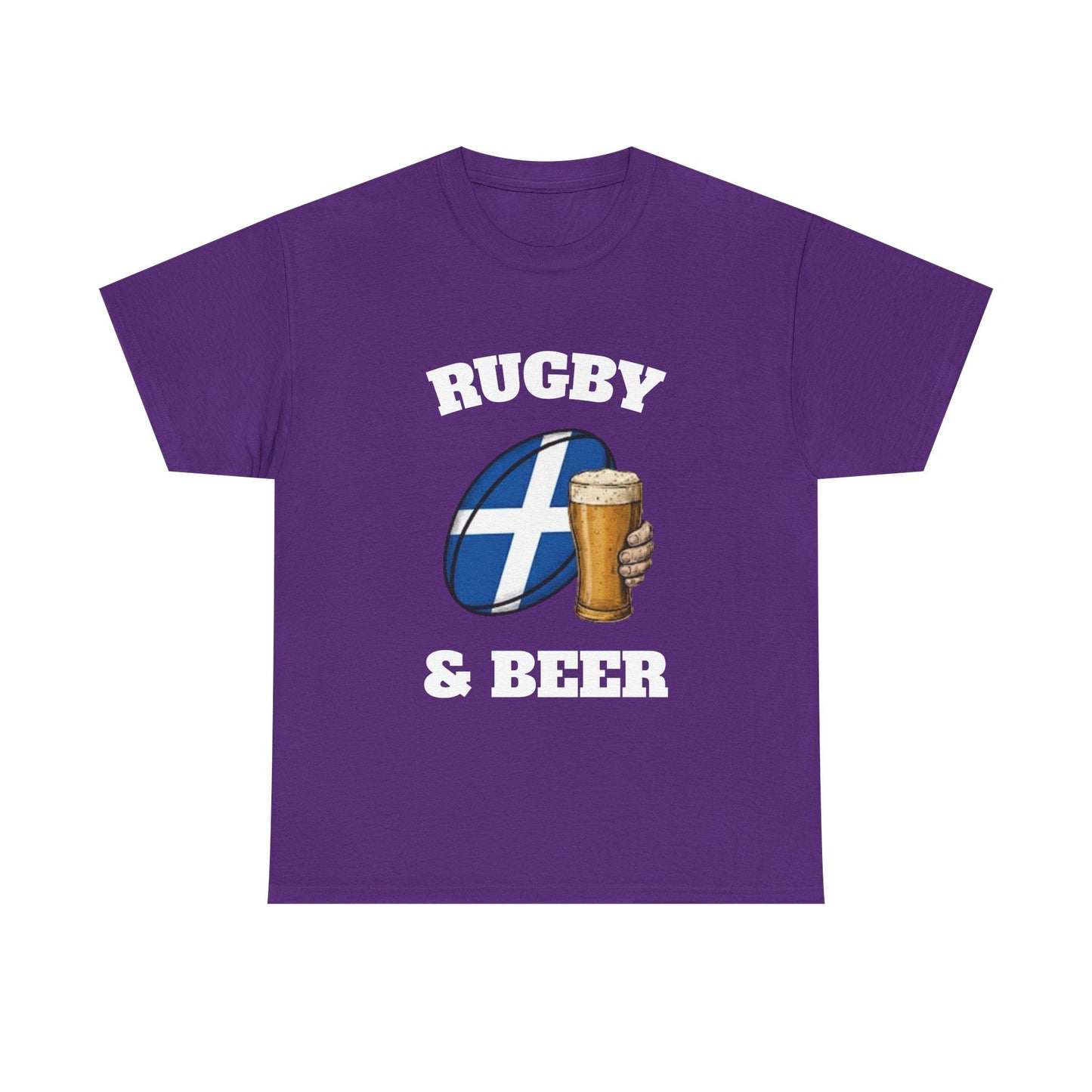 Scotland Rugby & Beer T-Shirt – Perfect for Match Days, Gifts & Lads Trips - Rugby & Beer