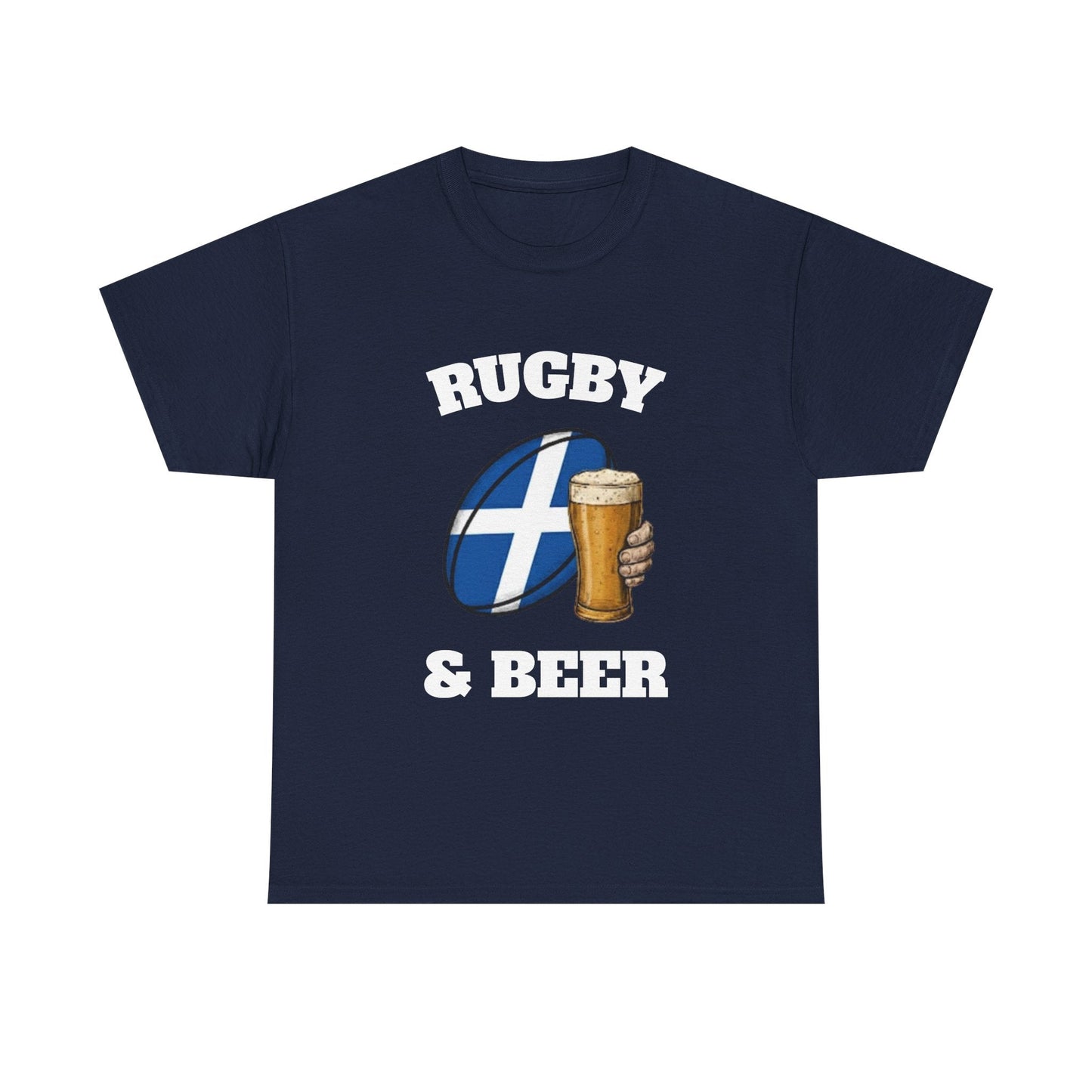 Scotland Rugby & Beer T-Shirt – Perfect for Match Days, Gifts & Lads Trips - Rugby & Beer