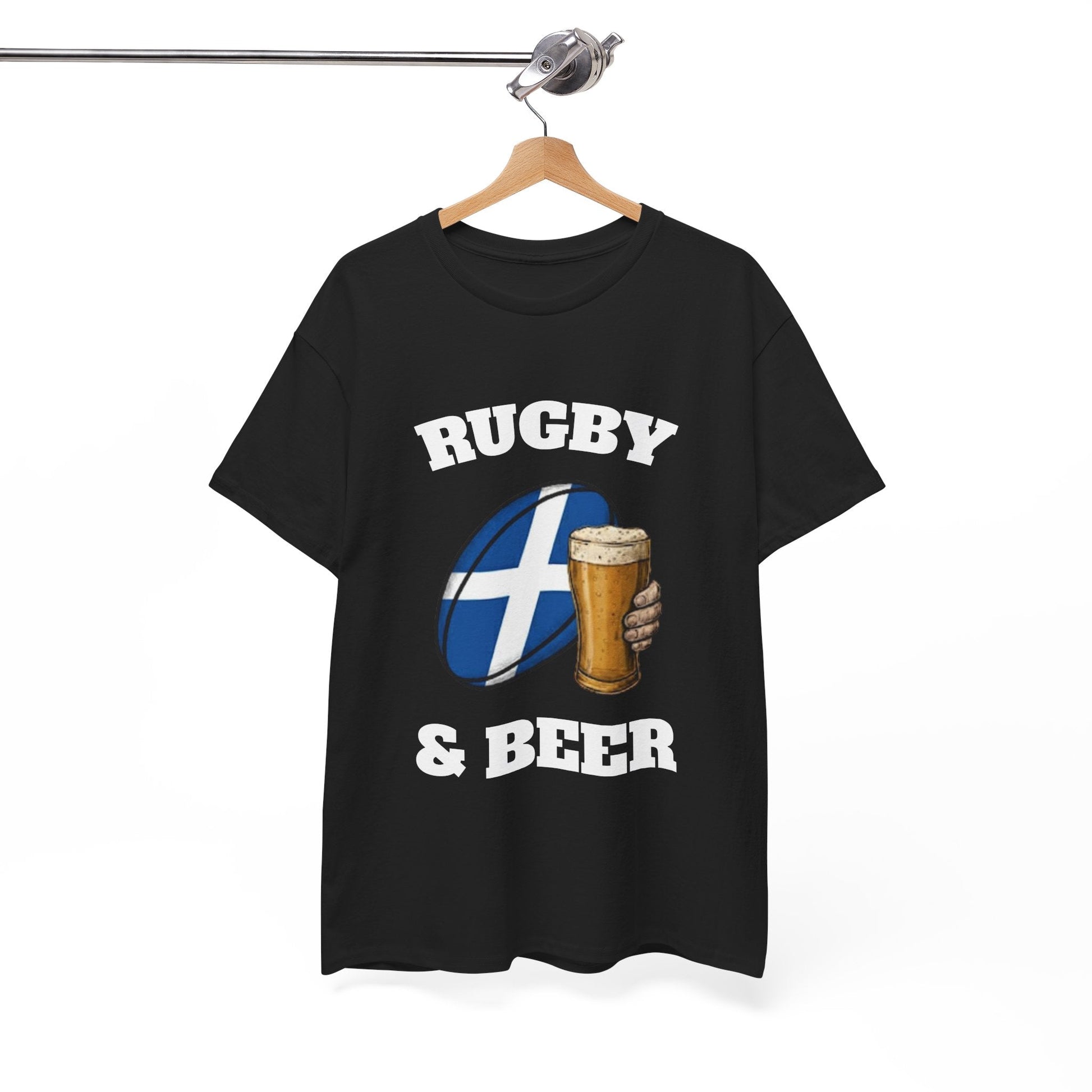 Scotland Rugby & Beer T-Shirt – Perfect for Match Days, Gifts & Lads Trips - Rugby & Beer