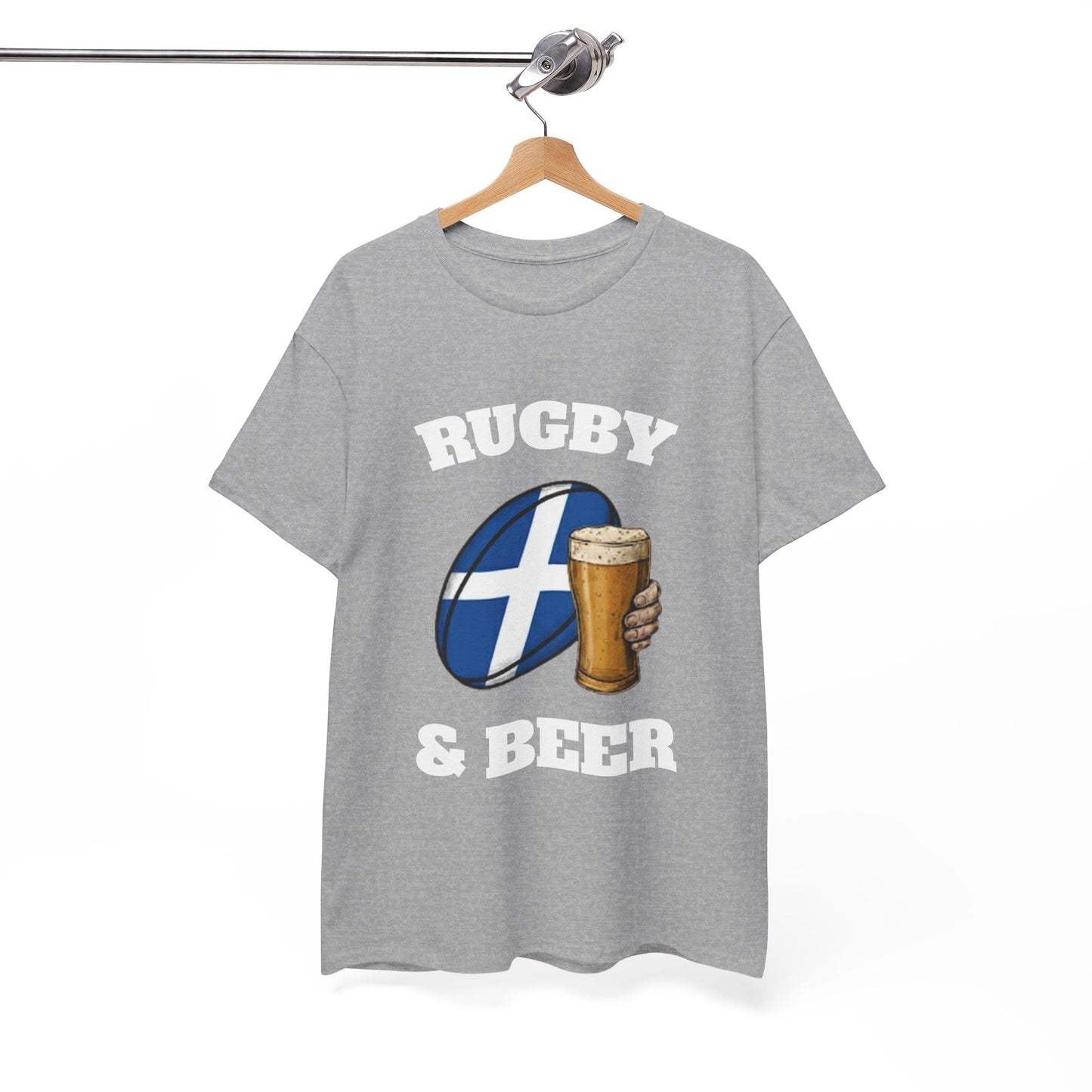 Scotland Rugby & Beer T-Shirt – Perfect for Match Days, Gifts & Lads Trips - Rugby & Beer