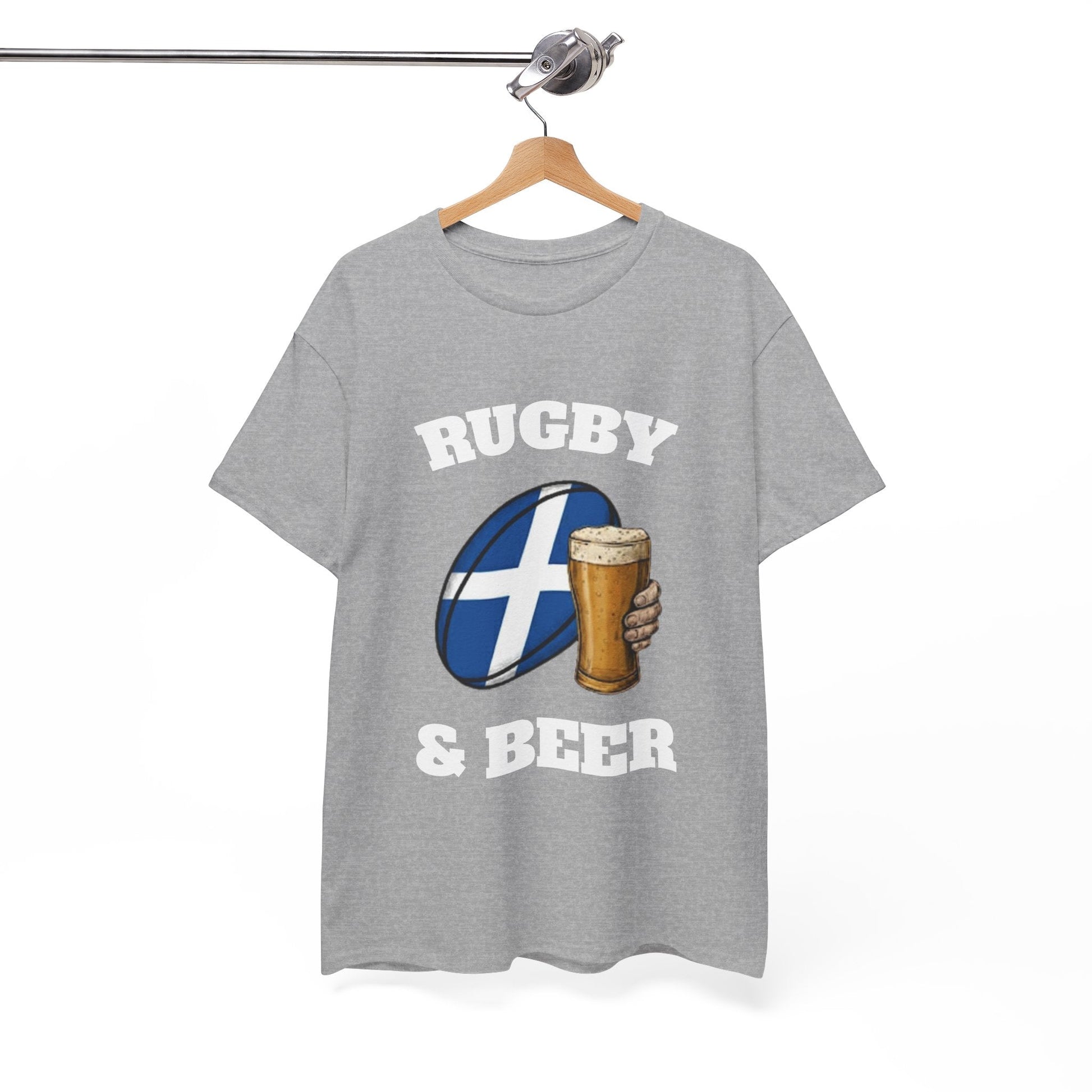 Scotland Rugby & Beer T-Shirt – Perfect for Match Days, Gifts & Lads Trips - Rugby & Beer