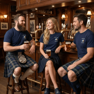 Scotland Rugby & Beer T-Shirt – Stand Fast | Scottish Rugby Fan Shirt - Rugby & Beer