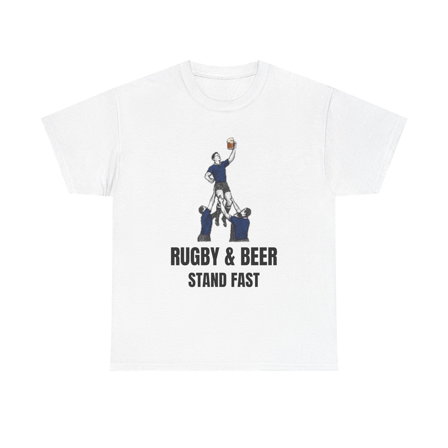 Stand Fast Scotland Rugby T-Shirt | Rugby & Beer Fan Tee - Rugby & Beer