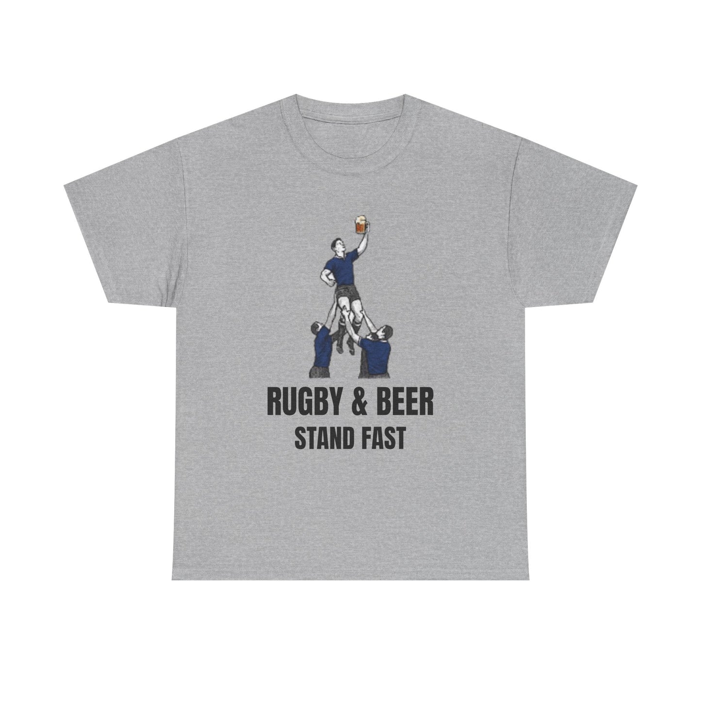 Stand Fast Scotland Rugby T-Shirt | Rugby & Beer Fan Tee - Rugby & Beer