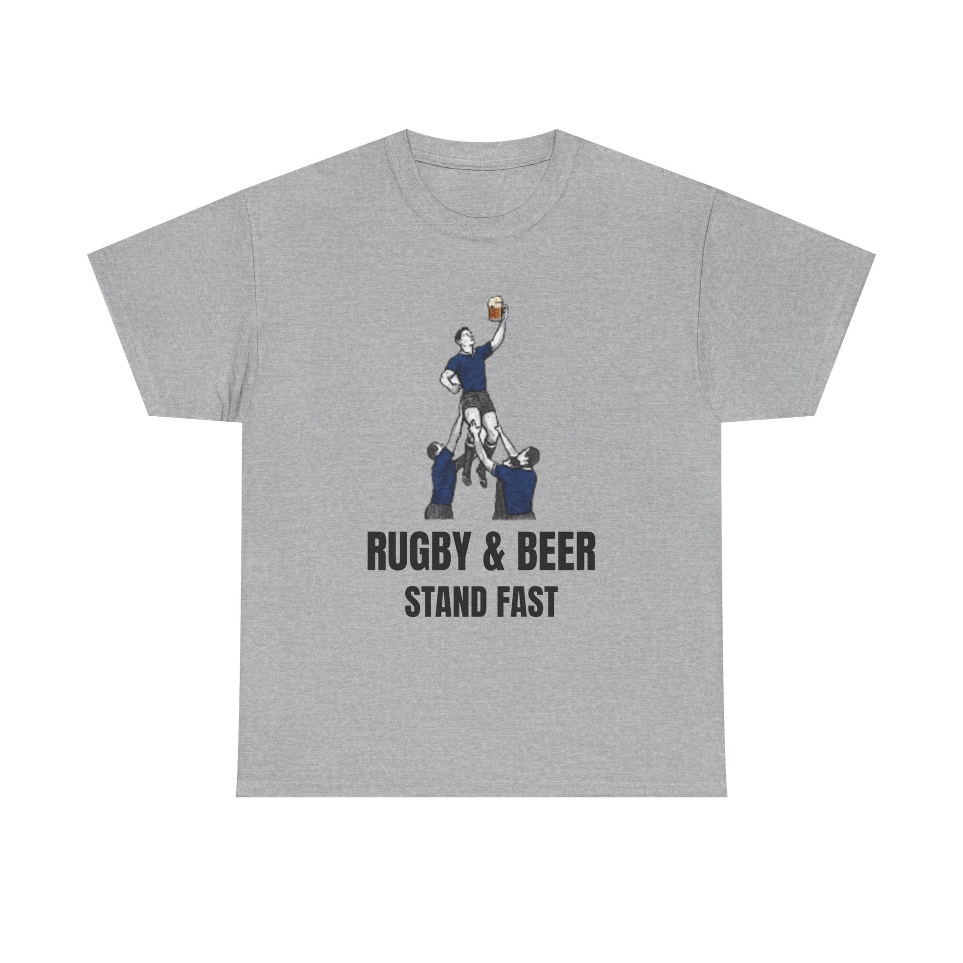 Stand Fast Scotland Rugby T-Shirt | Rugby & Beer Fan Tee - Rugby & Beer