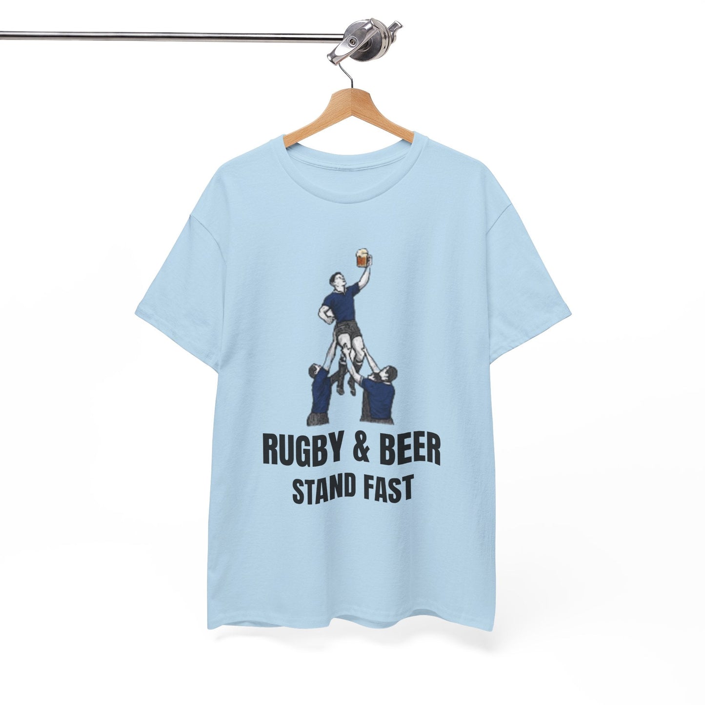 Stand Fast Scotland Rugby T-Shirt | Rugby & Beer Fan Tee - Rugby & Beer