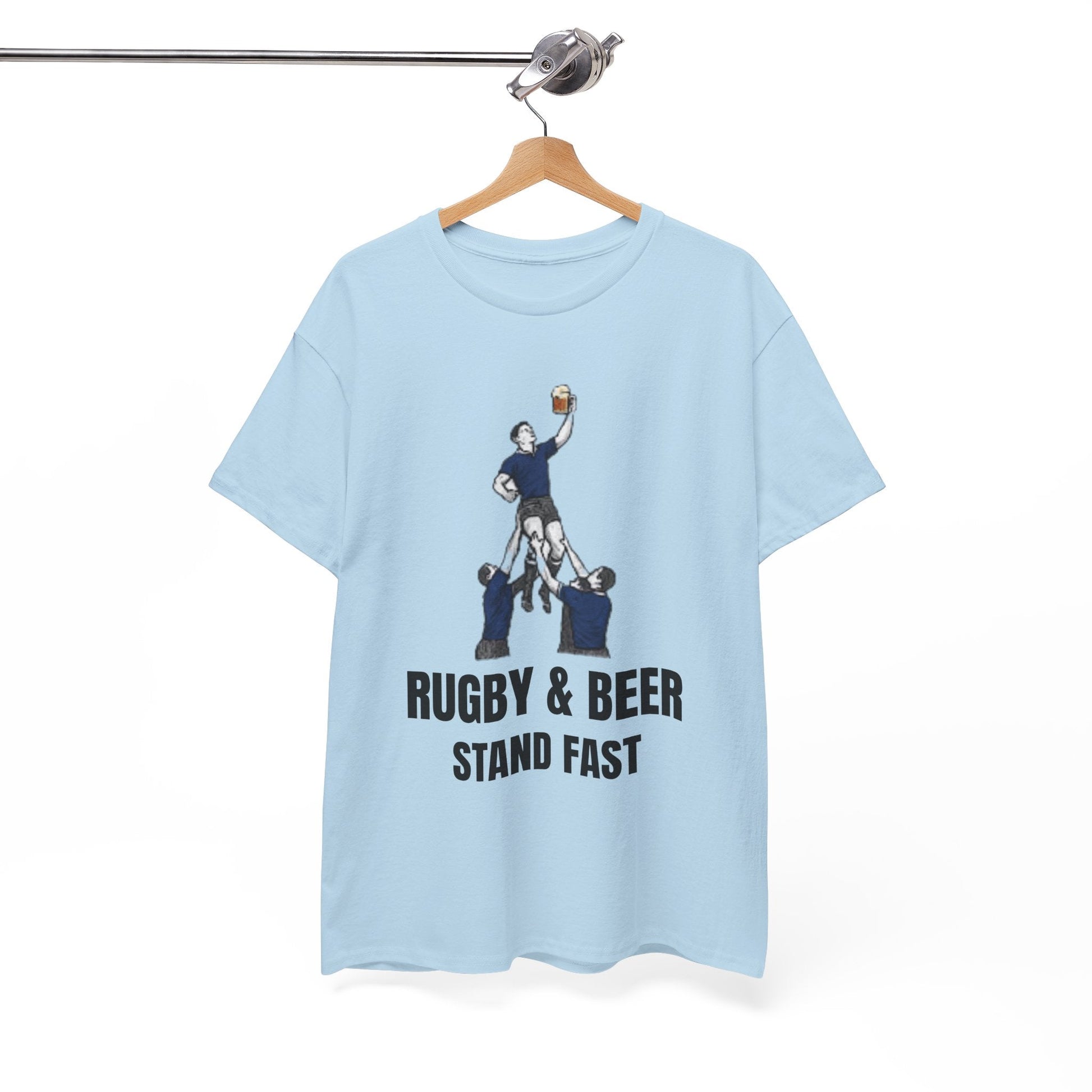 Stand Fast Scotland Rugby T-Shirt | Rugby & Beer Fan Tee - Rugby & Beer