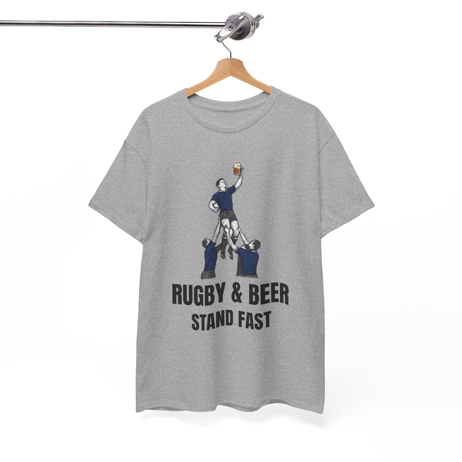 Stand Fast Scotland Rugby T-Shirt | Rugby & Beer Fan Tee - Rugby & Beer