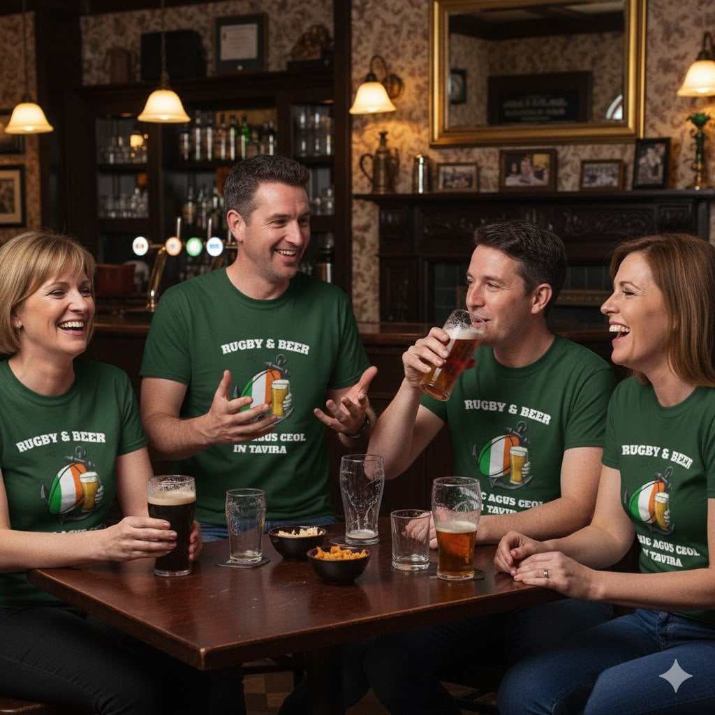 Personalised Rugby & Beer T-Shirt / Tavira