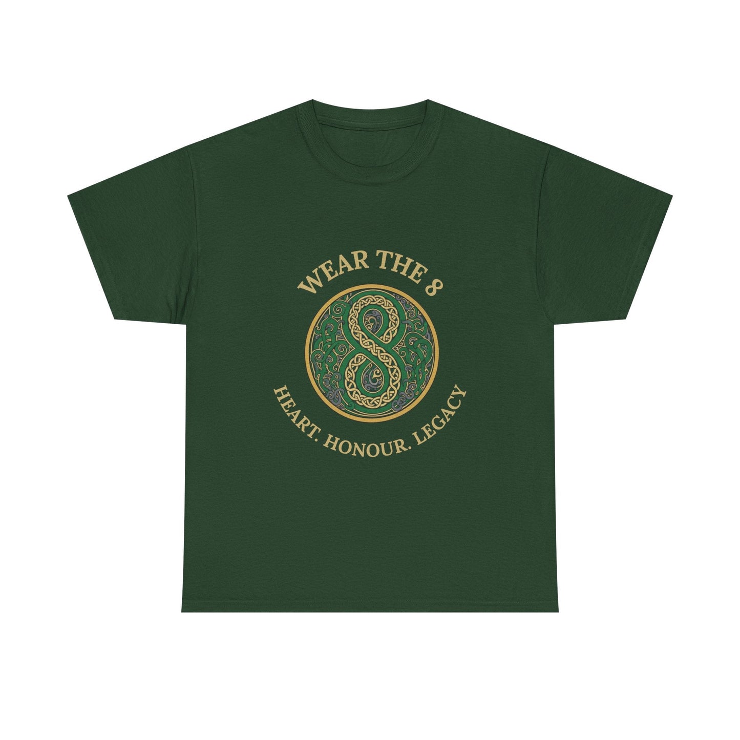 WEAR THE 8 – Heart. Honour. Legacy. | Irish Rugby Tribute T-Shirt - Rugby & Beer