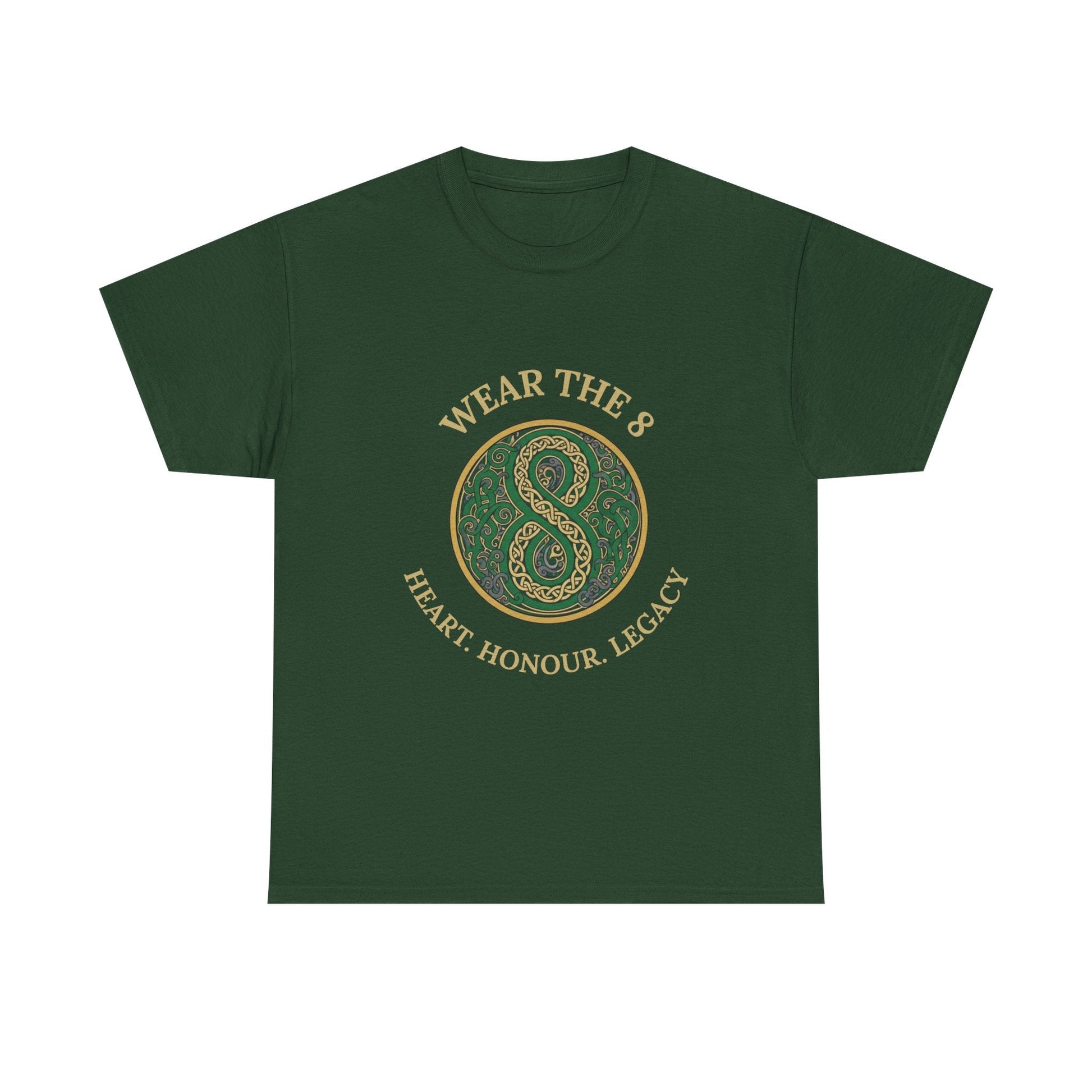 WEAR THE 8 – Heart. Honour. Legacy. | Irish Rugby Tribute T-Shirt - Rugby & Beer